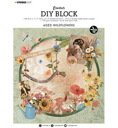 Studio Essentials DIY Block, Aged Wildflowers