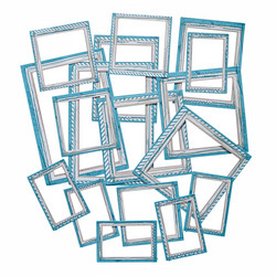 49 and Market leikekuvat Color Swatch: Ocean Frame Set