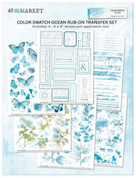 49 and Market Rub-Ons siirtokuvat Color Swatch, Ocean