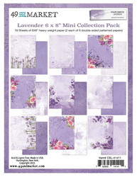49 and Market Mini Collection paperipakkaus Color Swatch, Lavender, 6