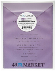 49 and Market Collage Sheets paperipakkaus Color Swatch, Lavender, 6