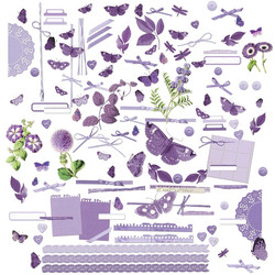 49 and Market Laser Cut Outs -leikekuvat, Color Swatch: Lavender