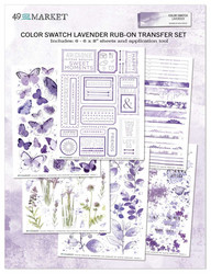 49 and Market Rub-Ons siirtokuvat Color Swatch, Lavender