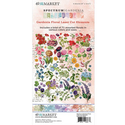 49 and Market Laser Cut Outs -leikekuvat, Spectrum Gardenia Floral