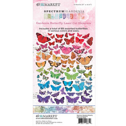 49 and Market Laser Cut Outs -leikekuvat, Spectrum Gardenia Butterfly