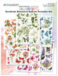 49 and Market Rub-Ons siirtokuvat Spectrum Gardenia, Botanical