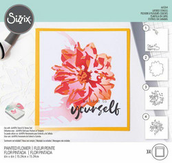 Sizzix Layered Stencils -sapluunat Painted Flower