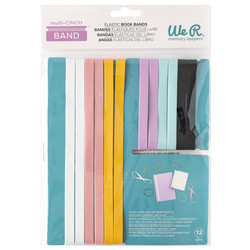 We R Memory Keepers Cinch Elastic Binding Bands -kuminauhat, 12 kpl