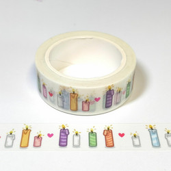 Gummiapan washi-teippi Cake Candle