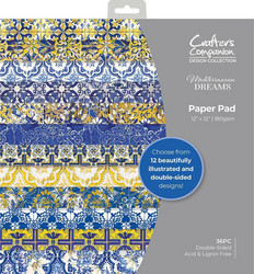Crafter's Companion Mediterranean Dreams -paperipakkaus, 12