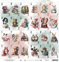 Alchemy of Art skräppipaperi Enchanted World, Following Alice, Cards