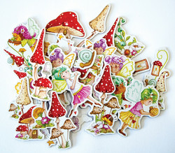 Craft Consortium Fairy Wishes Chipboard Ephemera -leikekuvat