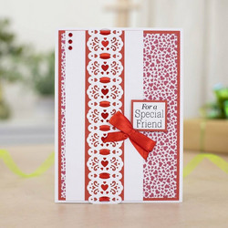 Crafter's Companion stanssi Ribbon Threading, Charming Hearts