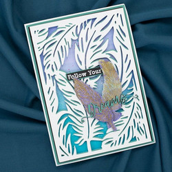 Crafter's Companion Bohemian Collection leimasin- ja stanssi Heavenly Boho Feathers