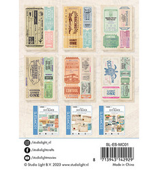 Studio Essentials DIY Mini Block, Vintage Tickets