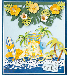 Marianne Design korttikuvat Gnomes on the Beach, Palmtrees