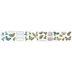 49 And Market Vintage Nature Study Wings Washi Sticker Roll -tarrarulla
