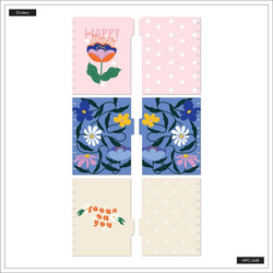 Mambi Classic Happy Notes -muistikirja, Fun Fleurs