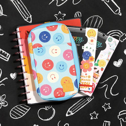 Mambi Happy Planner Super Happy Sticker Book Zip Folio - pussukka Super Happy