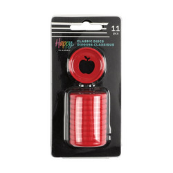 Mambi Happy Planner renkaat. Red, Apple Cutout. 1.25