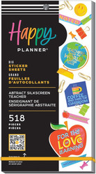 Mambi Happy Planner Value Pack -tarrapakkaus Abstract Silkscreen Teacher BIG
