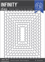 Hero Arts Scalloped Rectangles Infinity -stanssi