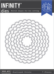 Hero Arts Scalloped Circles Infinity -stanssi