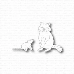 Gummiapan stanssi Rat and Racoon