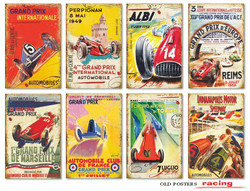 Decorer korttikuvat Old Posters, Racers