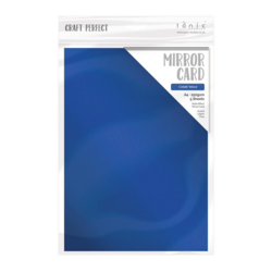 Tonic Satin Effect Mirror Card -peilikartonki, sävy Cobalt Velour, 5 arkkia
