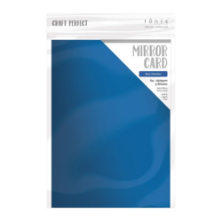 Tonic Satin Effect Mirror Card -peilikartonki, sävy Blue Obsidian, 5 arkkia
