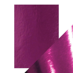 Tonic High Gloss Mirror Card -peilikartonki, sävy Midnight Plum, 5 arkkia