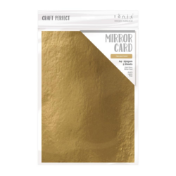Tonic High Gloss Mirror Card -peilikartonki, sävy Harvest Gold, 5 arkkia