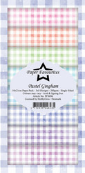 Paper Favourites Pastel Gingham -paperipakkaus, Slim Line