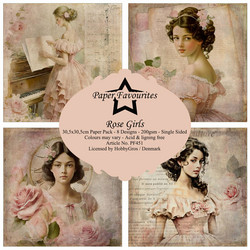 Paper Favourites Rose Girls -paperipakkaus, 12