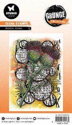 Studio Light leimasin Grunge Collection, Thistle Flower