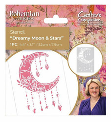Crafter's Companion Bohemian Collection sapluuna Dreamy Moon & Stars