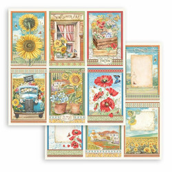 Stamperia paperipakkaus Sunflower Art, 8