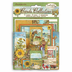Stamperia Cards Collection -leikekuvat Sunflower Art