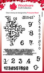 Woodware leimasin Inky Numbers