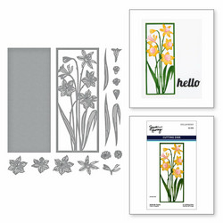 Spellbinders Simon Hurley stanssisetti Daffodil Frame