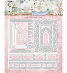 Studio Light stanssi Jenine's Mindful Art, Romantic Moments, ATCs & Strips