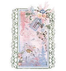 Studio Light leimasin- ja stanssisetti Jenine's Mindful Art, Romantic Moments, Ticket to Happiness