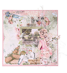 Studio Light leimasin- ja stanssisetti Jenine's Mindful Art, Romantic Moments, Postage Stamps
