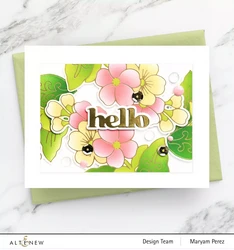 Altenew Spark Joy: Decorative Flowers Hot Foil -kuviolevy ja sapluuna