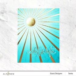 Altenew Here Comes the Sun Hot  Hot Foil -kuviolevy