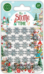 Craft Consortium It's Snome Time 2 Adhesive Snowflakes -koristeet