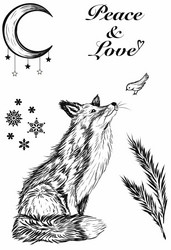 Creative Expressions leimasin Winter Fox