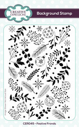 Creative Expressions Festive Fronds -leimasin