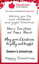 Woodware leimasin Christmas Extras